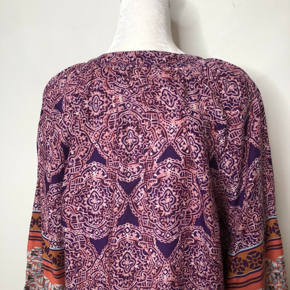 Beach Lunch Lounge M Medallion Pullover Purple Cor - Picture 6 of 9